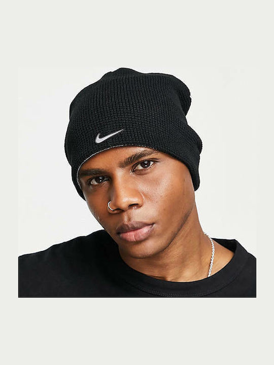 Beanie Ανδρικός Σκούφος Πλεκτός σε Μαύρο χρώμα