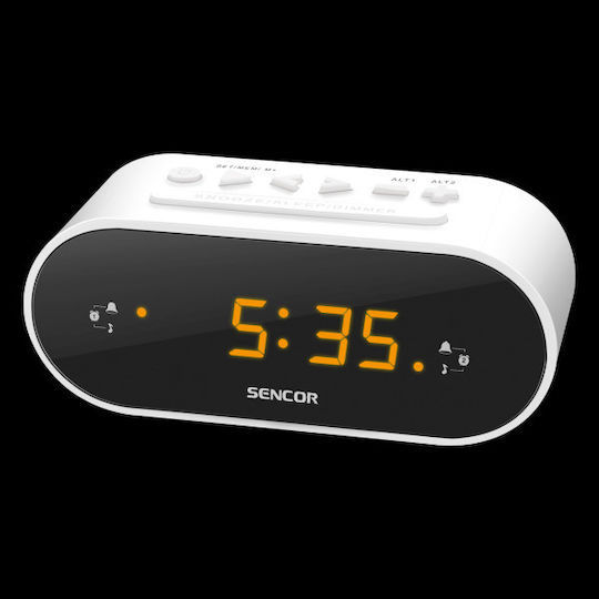 Sencor SRC1100 W Tisch-Digitaluhr mit Wecker & Radio SRC 1100 W Sencor SRC1100 W Tisch-Digitaluhr mit Wecker & Radio SRC 1100 W