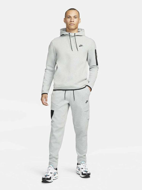 Sportswear Tech Fleece Cargo Παντελόνι Φόρμας χωρίς Λάστιχο Γκρι