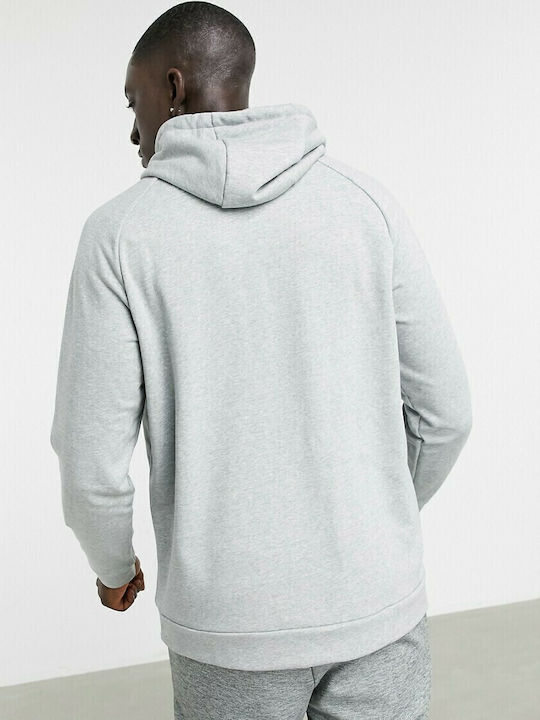Swoosh Dri-Fit Φούτερ με Κουκούλα Γκρι