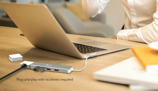 J5create JCD375 USB-C Docking Station mit HDMI 4K PD Gray