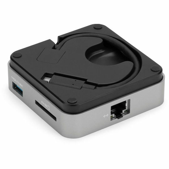 OWC Travel Dock E USB-C Докинг станция с HDMI 4K PD Етърнет Сив