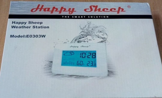 Happy Sheep E0303W Digital Weather Station Tabletop / Wall Mounted White