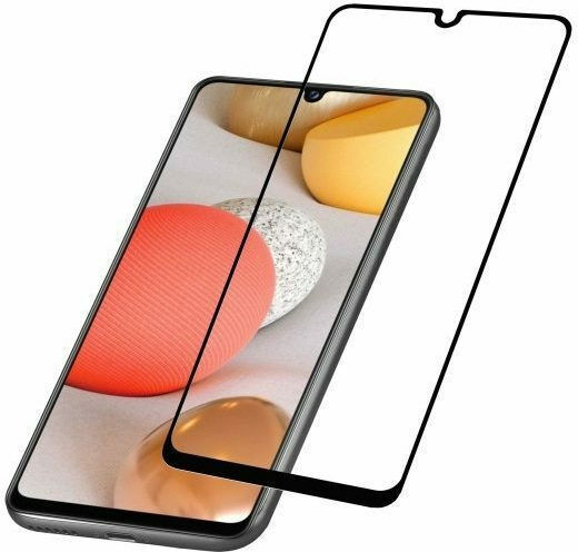 Black Пълно лепило Закалено стъкло за цялото лице (Galaxy A22 4G)