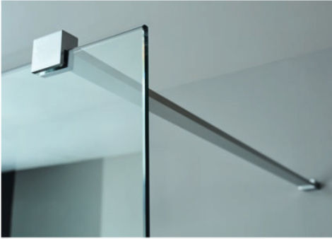 Devon Iwis Walk-In Διαχωριστικό Ντουζιέρας 87-89x200cm Clean Glass Inox Brushed