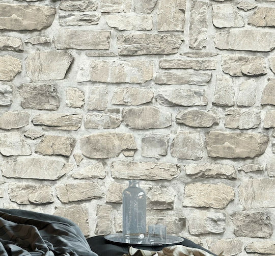 Ταπετσαρία Τοίχου Il Decoro Βινυλίου Μπεζ 1005x53cm Πλενόμενη
