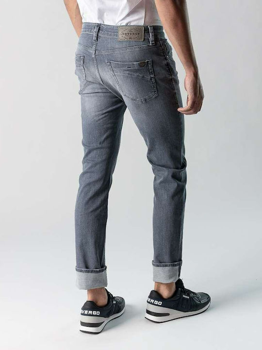 Devergo Men's Jeans Pants in Slim Fit Grey