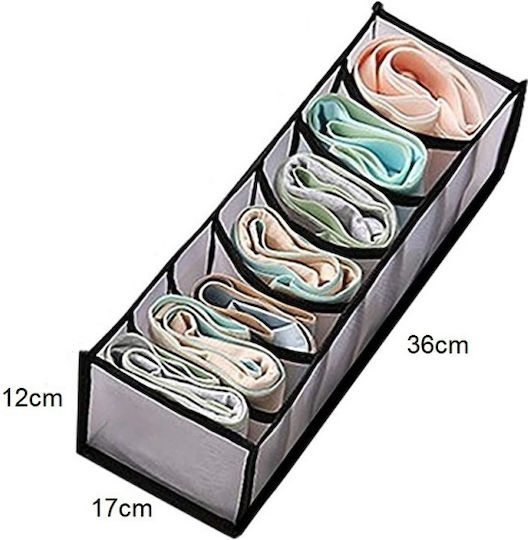 Drawer Organizer in Black Colour 12x17x36cm
