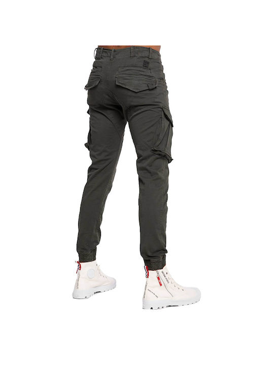 Alpha Industries Men's Cargo Trousers Slim Fit Gray