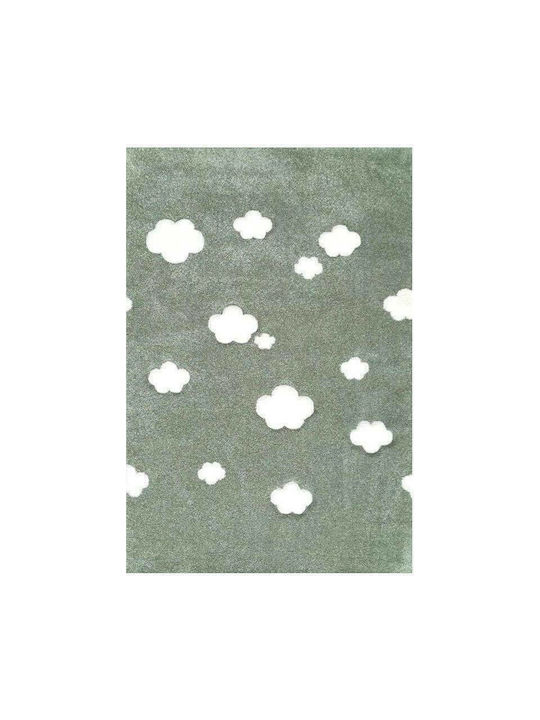 Alexander Carpets Breeze 1410 Clouds Παιδικό Χαλί Σύννεφα Γκρι 67x140cm Πάχους 10mm