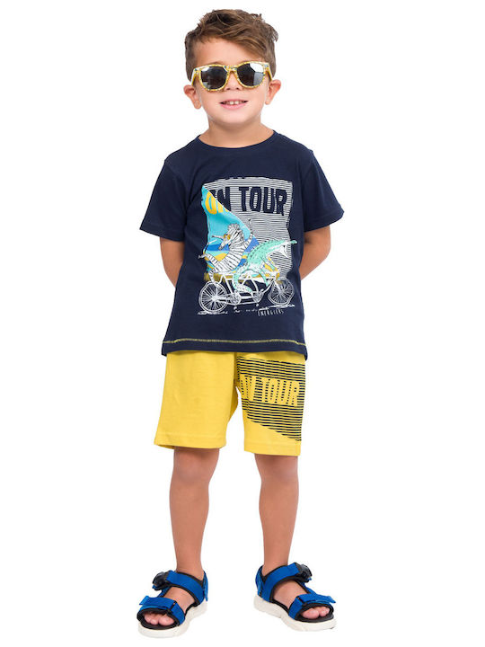 Energiers Kinder Set mit Shorts Sommer 2Stück Blau