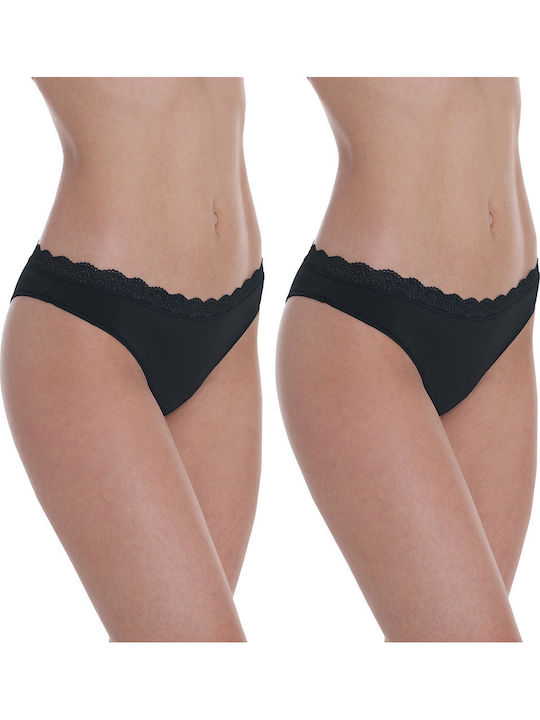 Women's Brazil 2Pack with Lace Black