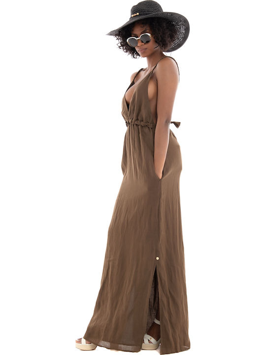 Summer Maxi Dress Brown