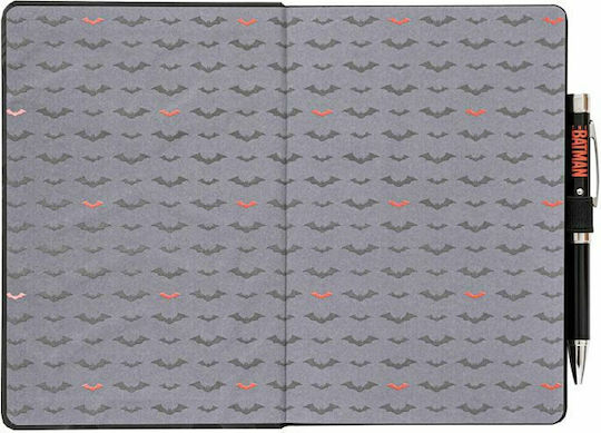Grupo Erik Notebook 90 Sheets A5 with Dots , Elastic and Pen Holder Black