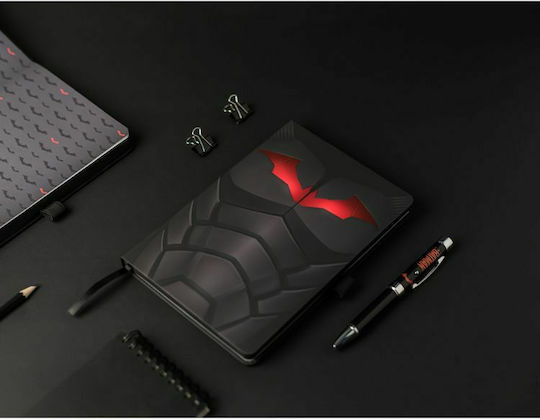 Grupo Erik Notebook 90 Sheets A5 with Dots , Elastic and Pen Holder Black