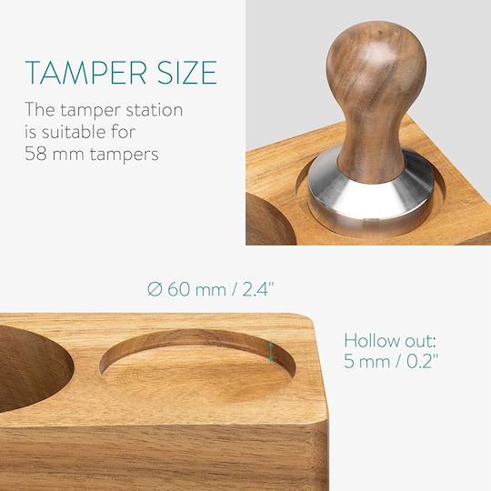 Navaris Wood Tamper Station L170xW90xH70cm