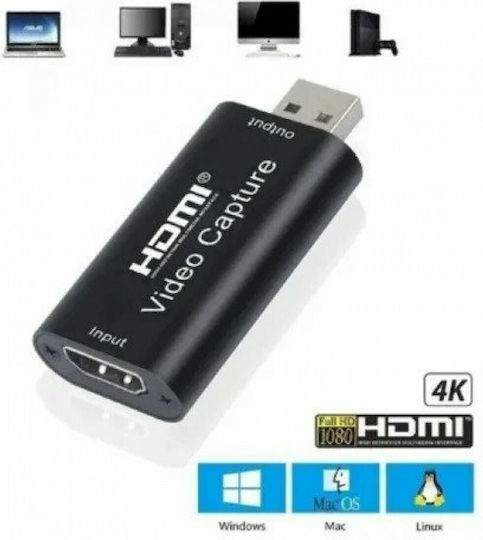 Andowl Q-H165 Video Capture για Laptop / PC και σύνδεση USB-A / HDMI