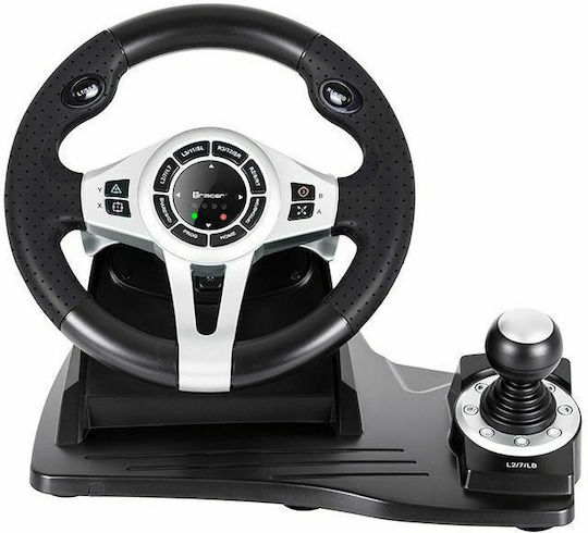 Tracer Roadster Τιμονιέρα με Μοχλό Ταχυτήτων και Πετάλια για PC / PS3 / PS4 / XBOX One με 270° Περιστροφής