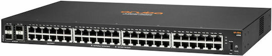 HP Aruba 6100 48G 4SFP+ Managed L2 Switch with 48 Gigabit (1Gbps) Ethernet Ports and 4 SFP Ports
