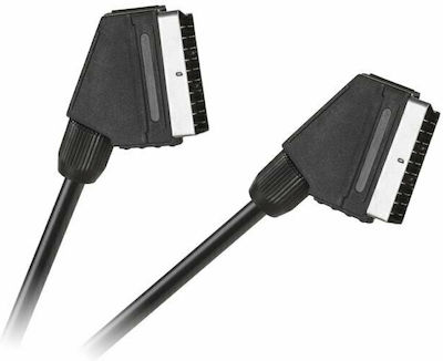 Cable Scart male - Scart male 5m Μαύρο KPO2705-5