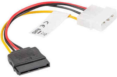 Lanberg 15-Pin Sata - 4-Pin Molex Cable 0.15m Multicolour (CA-HDSA-10CU-0015)