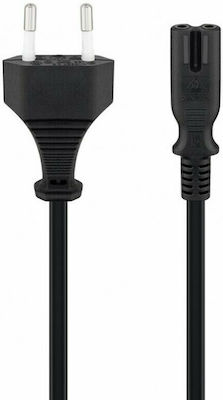 Goobay Euro - IEC C7 Cable 5m Μαύρο (95039)