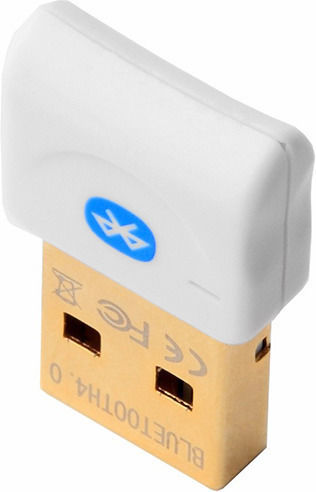 USB Bluetooth 4.0 Adapter Λευκό (10006)