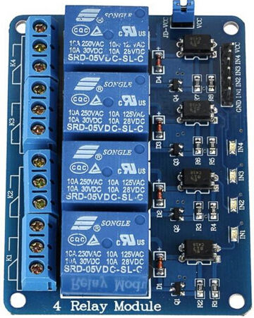 Optum Relay Module with Opto-Coupling 4 Channel 5V