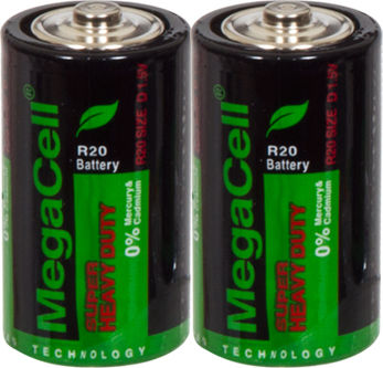 Megacell Цинкови батерии Цинк D 1.5V 24бр