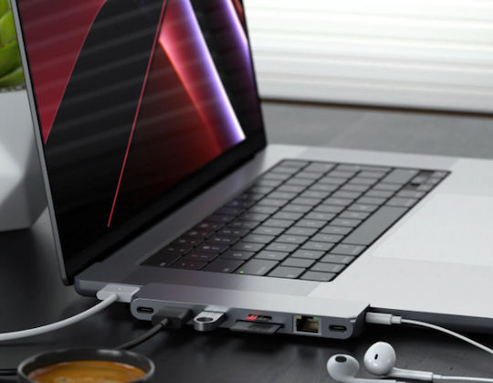 Satechi Docking Station with Dual USB-C HDMI 4K PD Ethernet Gray (ST-UCPHMXM)