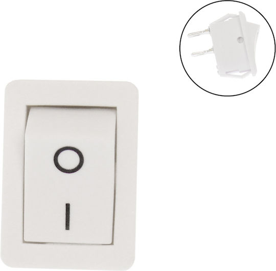 On-Off switch Rocker White 1pcs