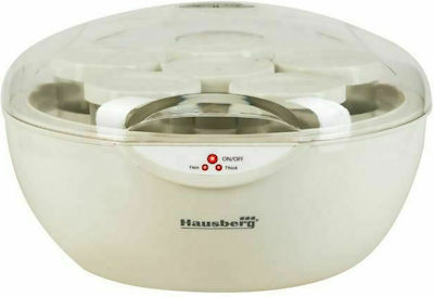 Hausberg HB-2193 Yogurt Maker with Jars 750ml White 35W