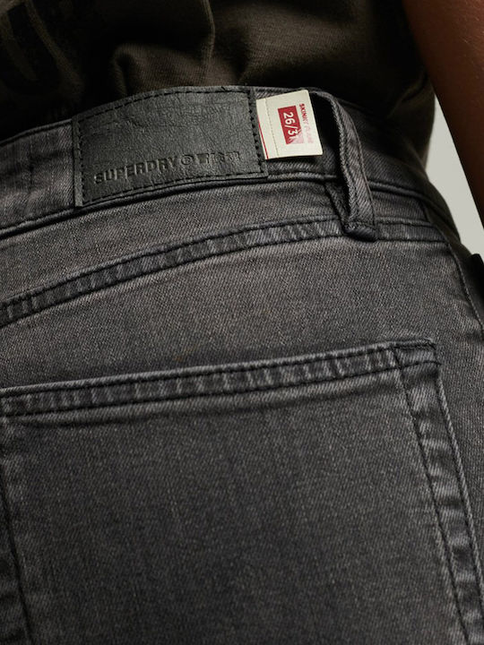 Talie înaltă Blugi de damă Evazați cu croială skinny Negru