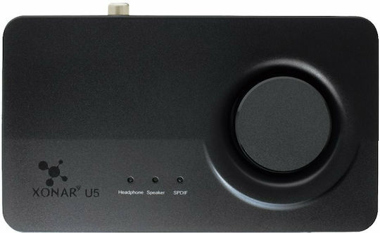Asus Xonar U5 Εξωτερική USB Κάρτα Ήχου 5.1