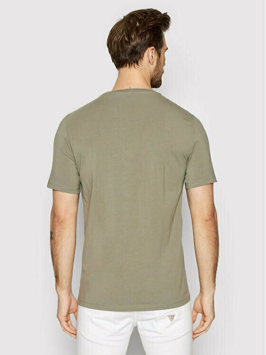 Guess Men's Short Sleeve T-shirt Khaki