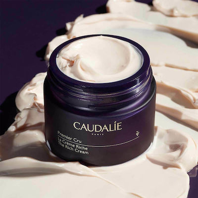 Caudalie Premier Cru fără culoare Rich 24h Hidratantă & Anti-îmbătrânire Cremă Pentru Față cu Acid Hialuronic 50ml