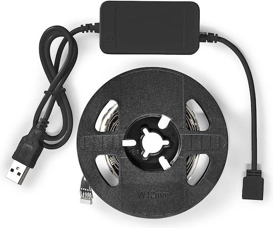 Nedis Smart LED Strip TV USB 5V RGB Light 2m Type SMD5050 with Power Supply