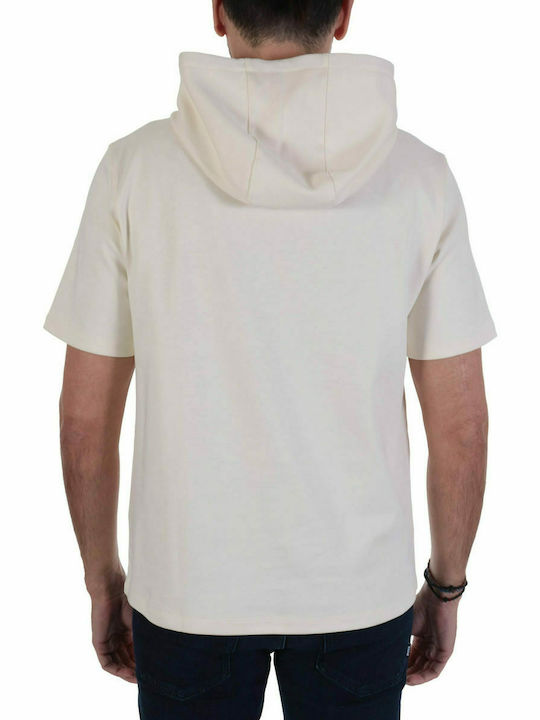 Hugo Boss Men's Sweatshirt with Hood and Pockets White