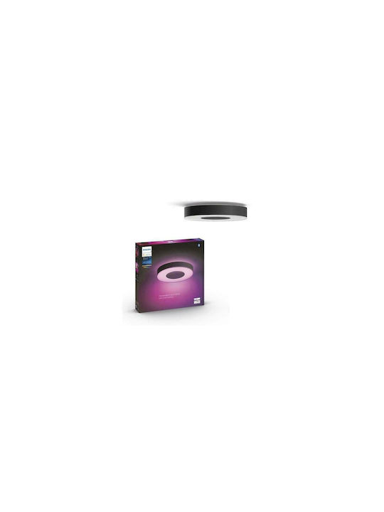Philips Smart Πλαφονιέρα Οροφής 42.5εκ. Μαύρη με Ενσωματωμένο LED
