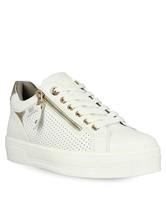 Xti Damen Flatforms Sneakers Weiß