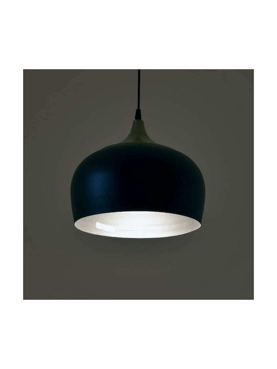 Click Pendant Light Black Bell with Socket E27 30x30x80cm