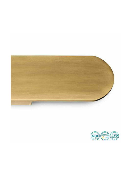Ideal Lux Echo Φωτιστικό Τοίχου LED Χρυσό 60x9x5εκ. Ideal Lux Echo Φωτιστικό Τοίχου LED Χρυσό 60x9x5εκ.