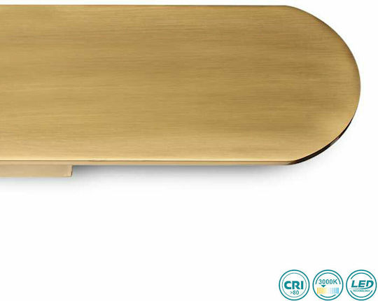 Ideal Lux Echo Leuchte Wand LED Gold 60x9x5cm Ideal Lux Echo Leuchte Wand LED Gold 60x9x5cm