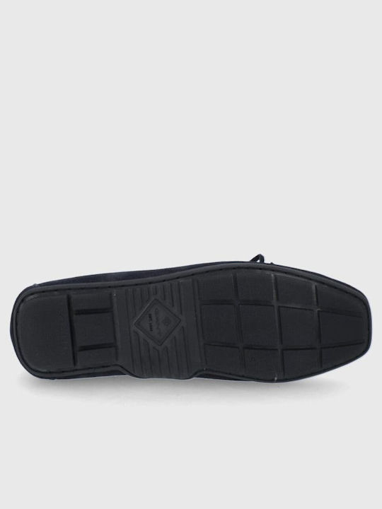 Mc Bay Men's Suede Moccasins Blue