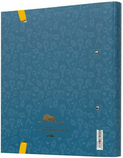 Grupo Erik Mappe mit 2 Ringen für Papier A4 Blau The Little Prince 1Stück