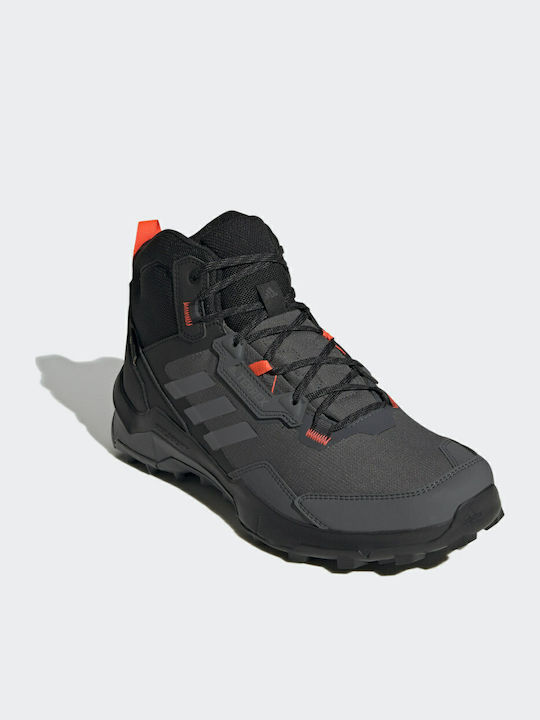 adidas Terrex Ax4 Mid Încălțăminte De Drumeție Pentru Bărbați Tip Botine Impermeabile Cu Membrana Gore-Tex Gri Five / Gri Four / Solar Red