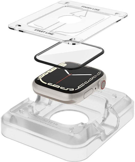 Spigen Proflex Ez Fit Gehärtetes Glas für das Apple Watch 45mm 2Stück AFL04051