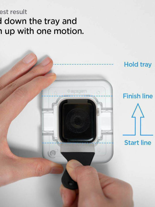 Spigen Proflex Ez Fit Tempered Glass for the Apple Watch 45mm 2pcs AFL04051