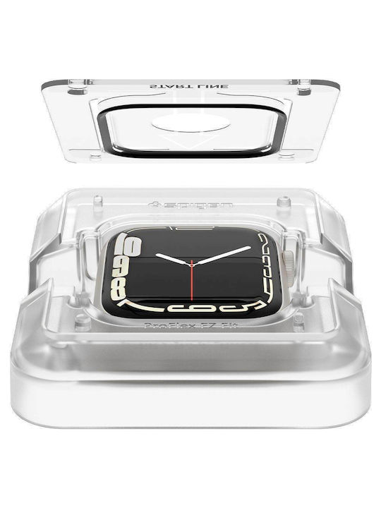 Spigen Proflex Ez Fit Tempered Glass for the Apple Watch 45mm 2pcs AFL04051