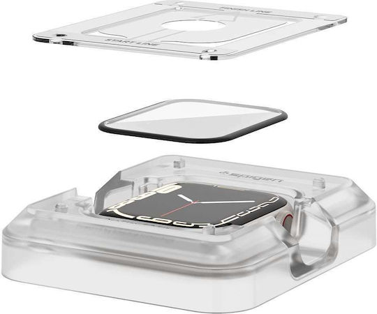 Spigen Proflex Ez Fit Tempered Glass pentru Apple Watch 41mm 2buc AFL04052